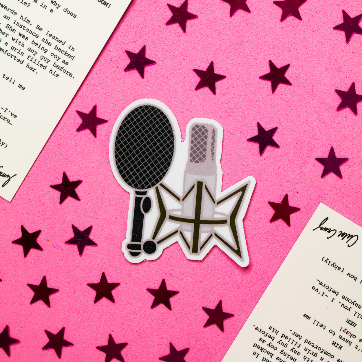 Voice Actor Vinyl Sticker