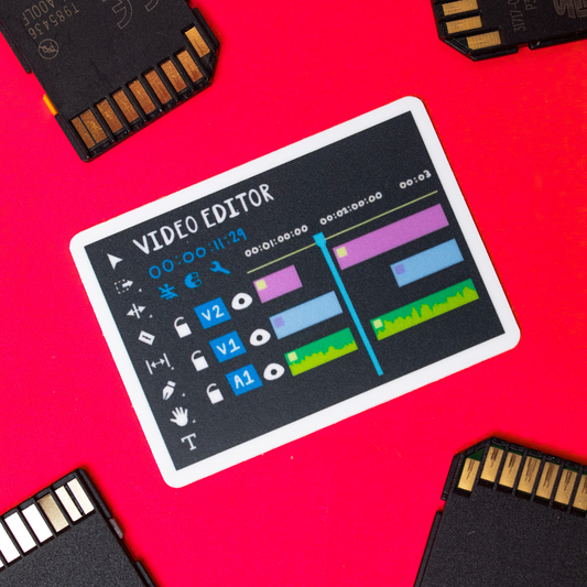 Video Editor Vinyl Sticker