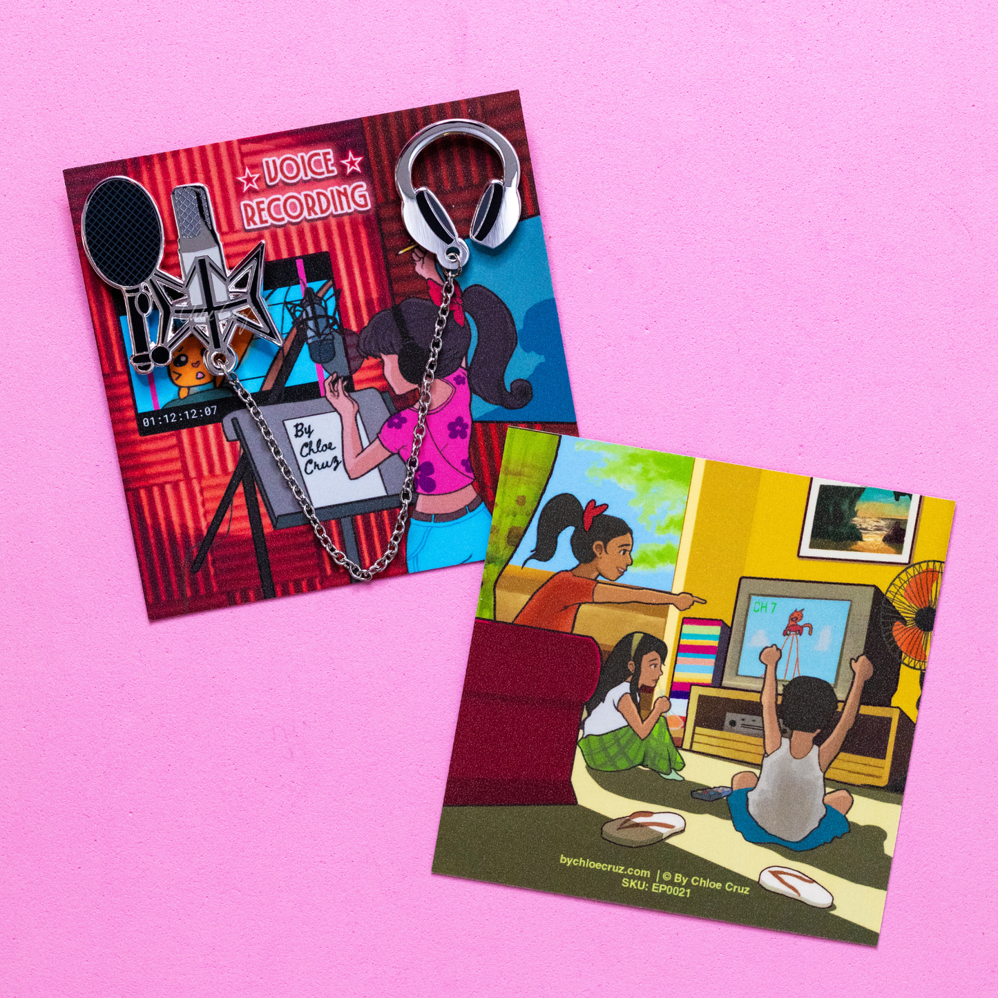 Voice Actor Enamel Pin