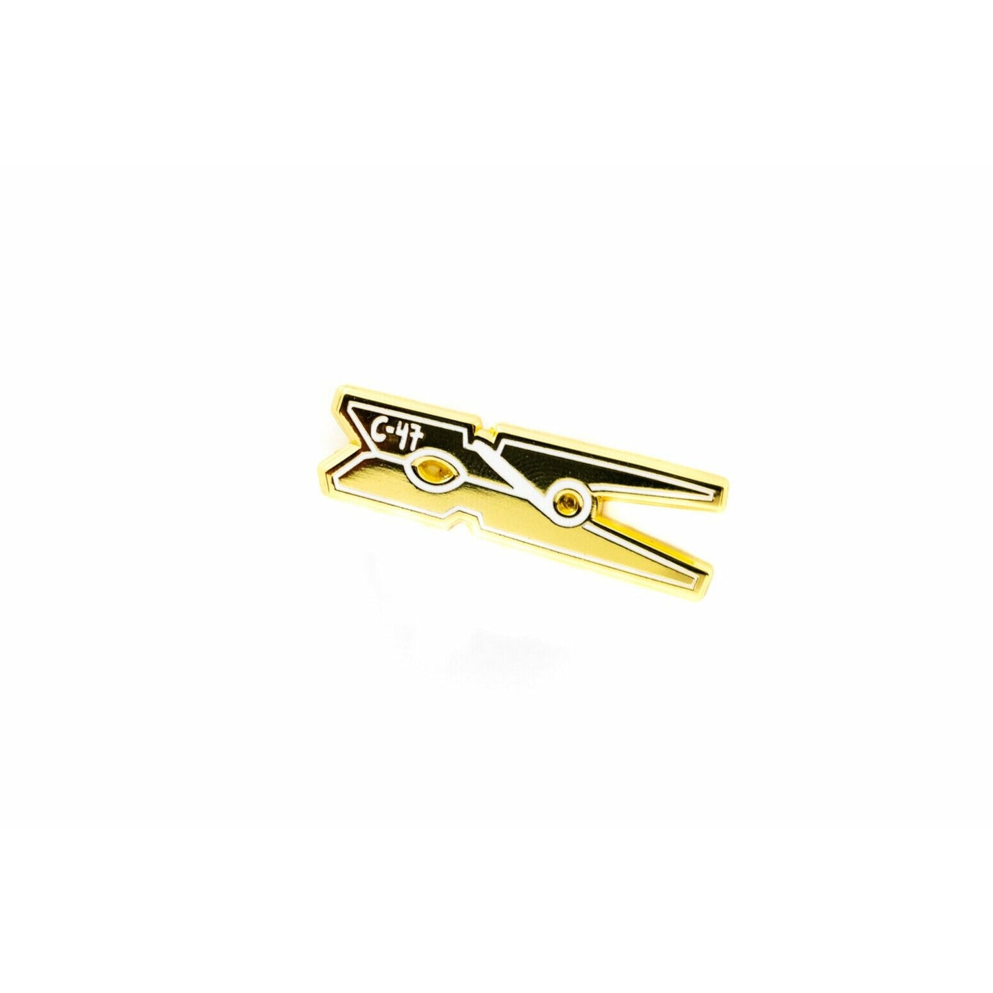 Gold C-47 Enamel Pin