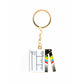 Film slate keychain that is movable