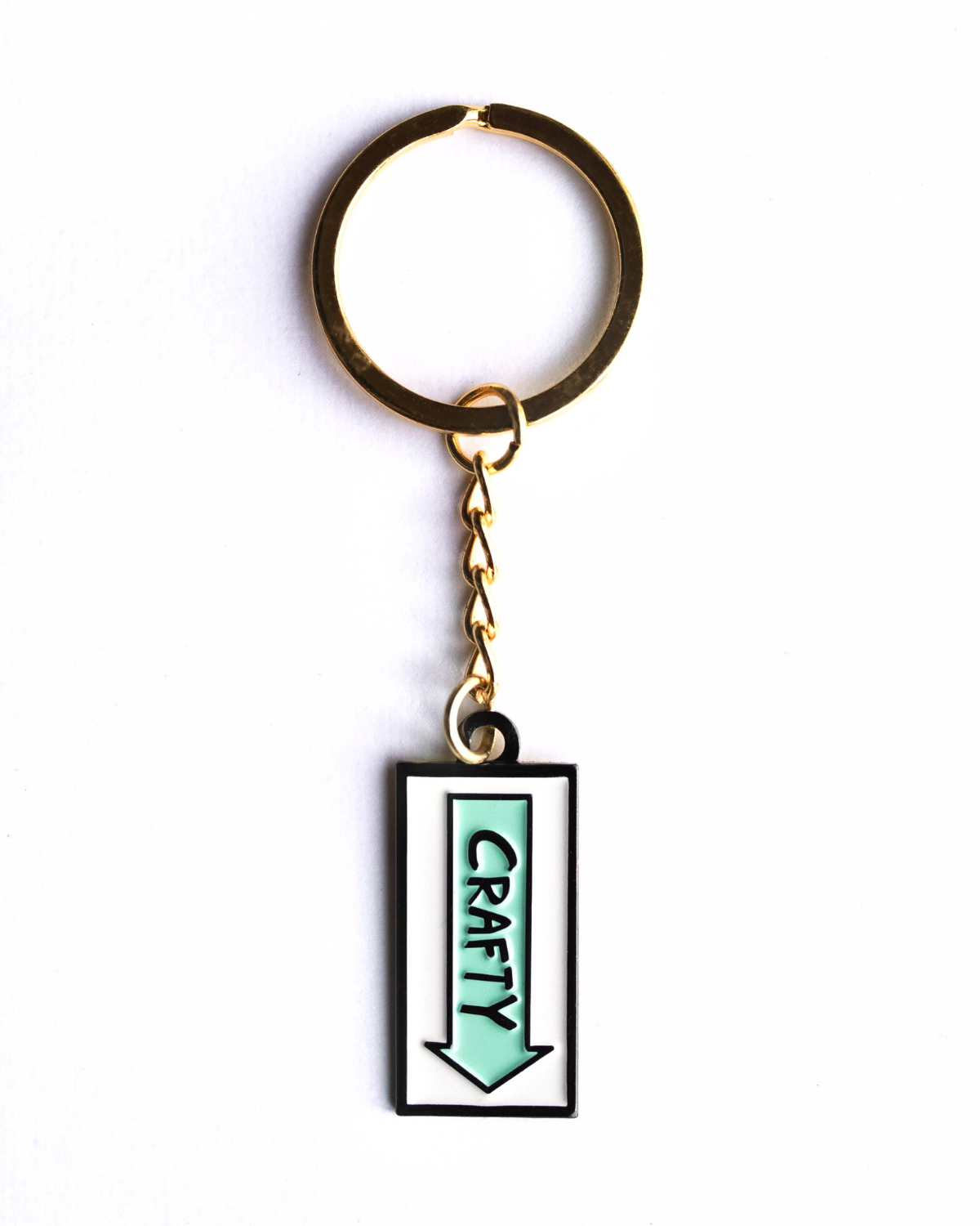 Crafty Film Arrow Location Sign Keychain