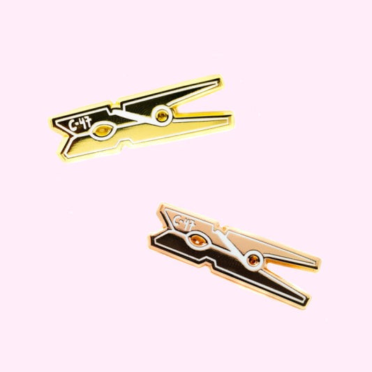 C-47 Gaffer Gold and Rose Gold Enamel Pin