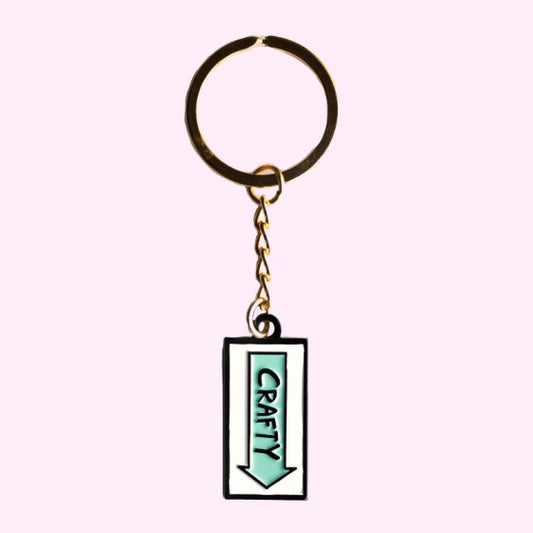 Film Location Sign Crafty Keychain